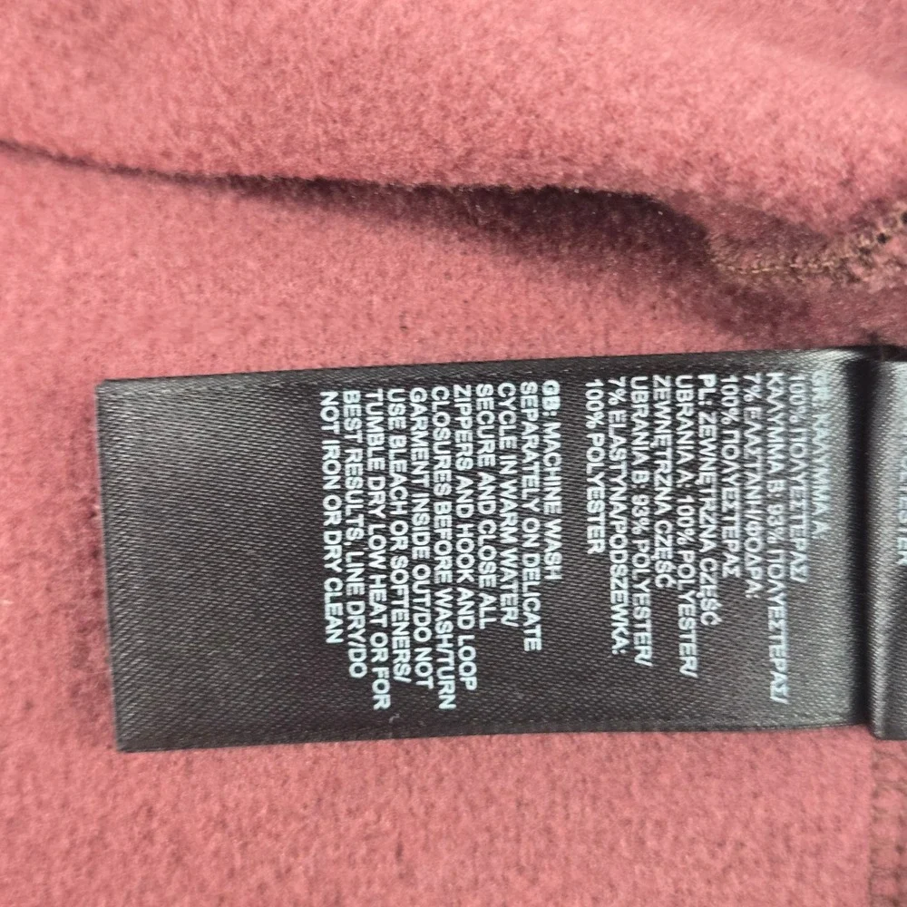 The North Face Quarter Zip Pullover Fleece Sweater Burgundy Maroon Gorpcore XXL